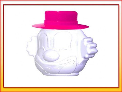 10 Lembrancinhas Baleiro Palhacinho PVC Personalizado