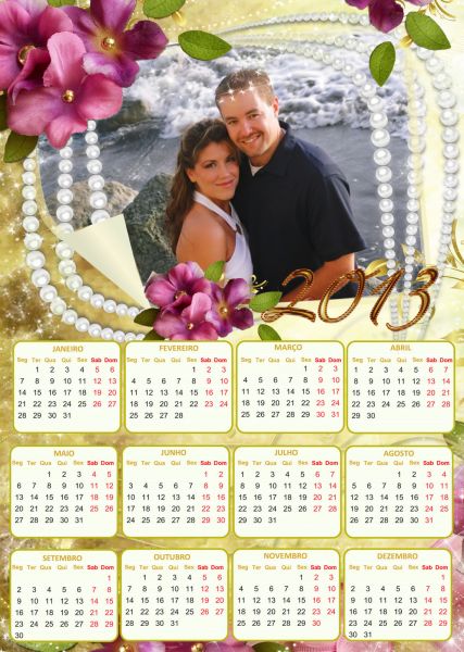 30 Calendários Noivos